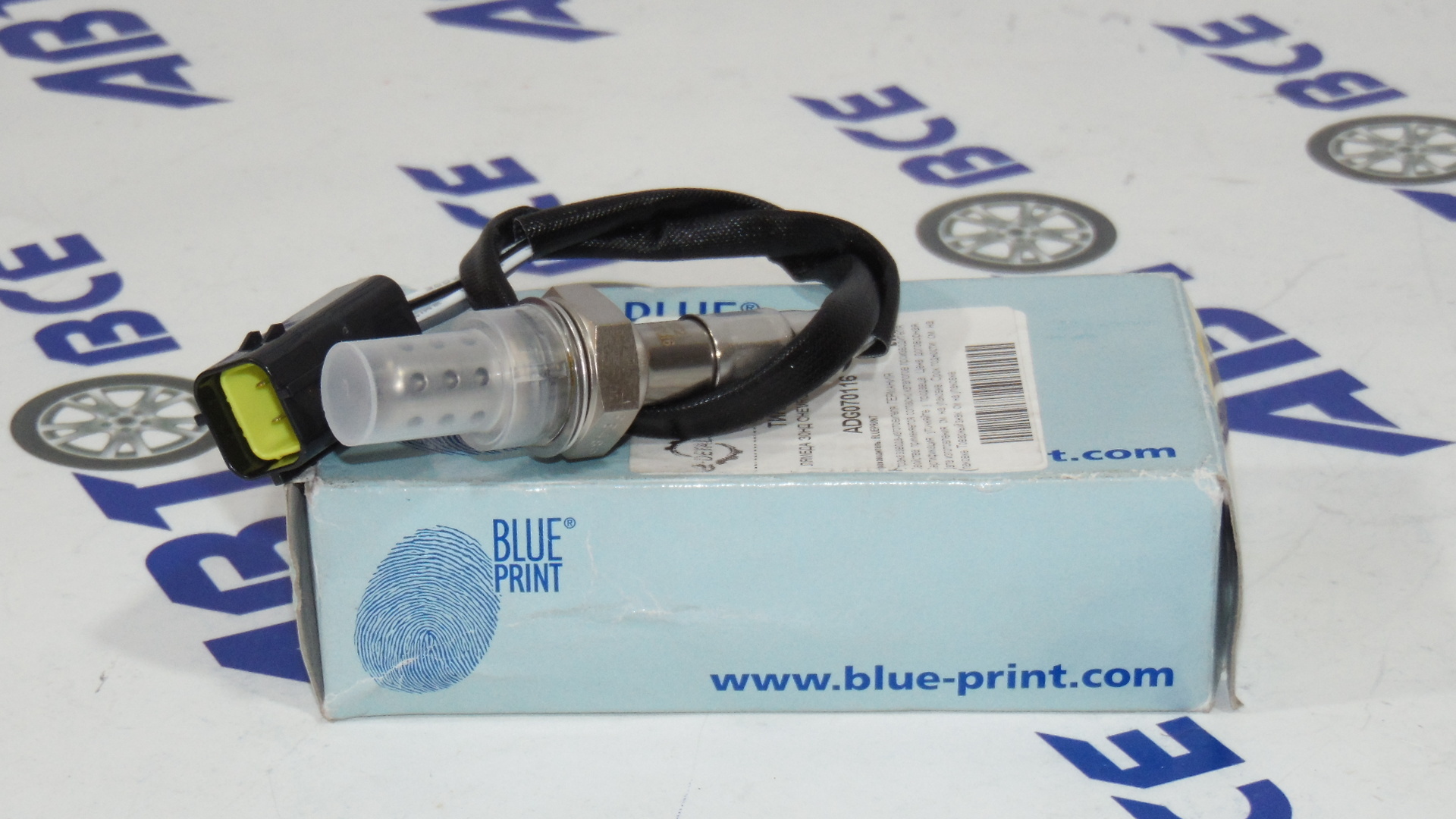 Датчик кислорода (лямбдазонд) (4 контакта) Cruze 1.6 -1.8 (первый-до катализатора) квадратный разъем BLUE PRINT